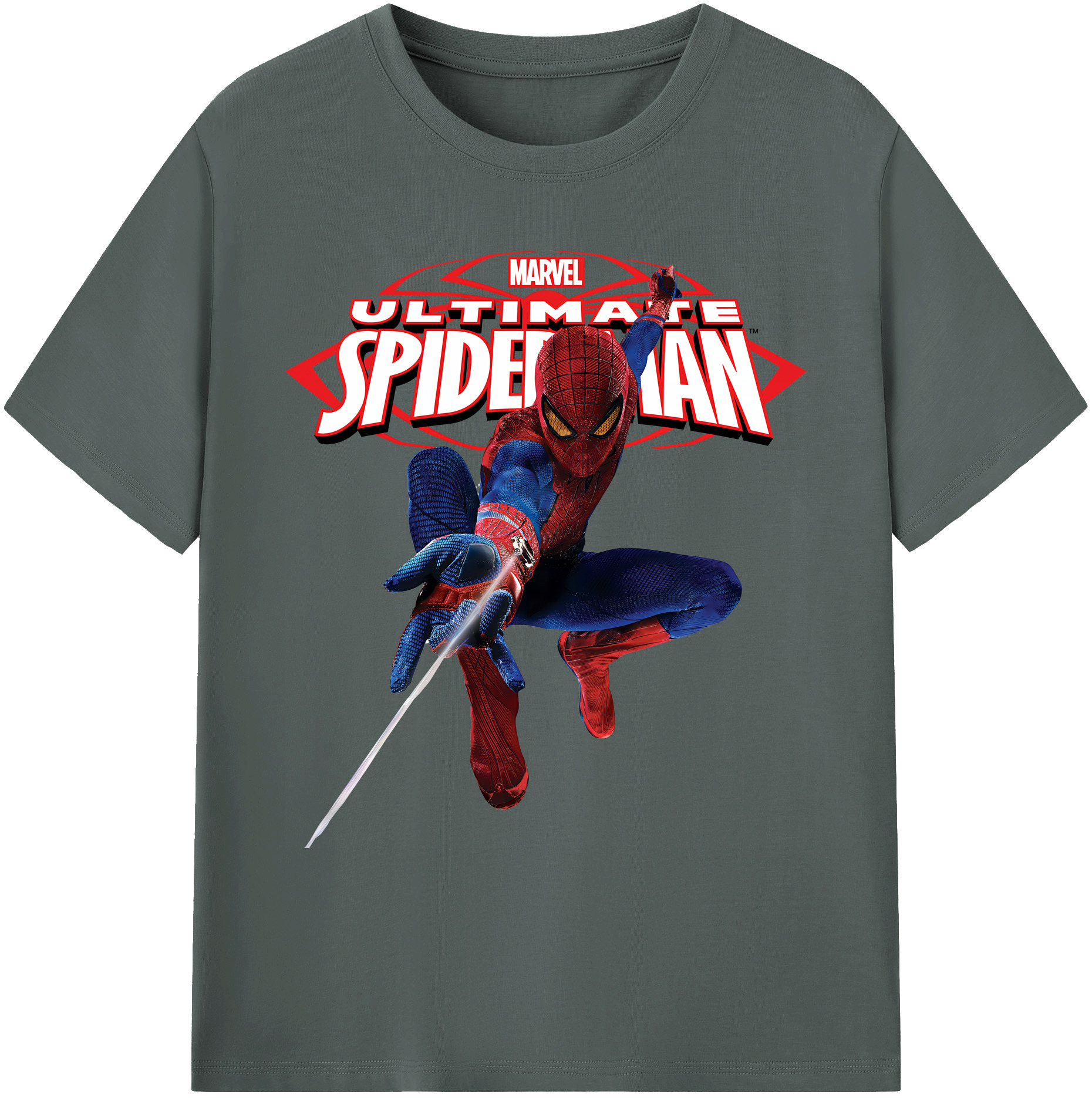 （画像用） Spider Man スパイダーマン 綿100％ メンズ半袖Tシャツ｜肌触りやわらか＆通気性